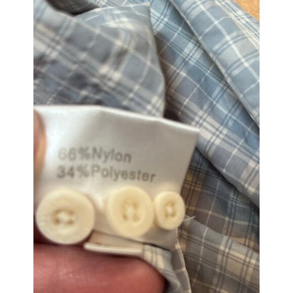 Simms Men's Blue/White Plaid Fishing Athleisure Shirt - Size Medium - Picture 4 of 8